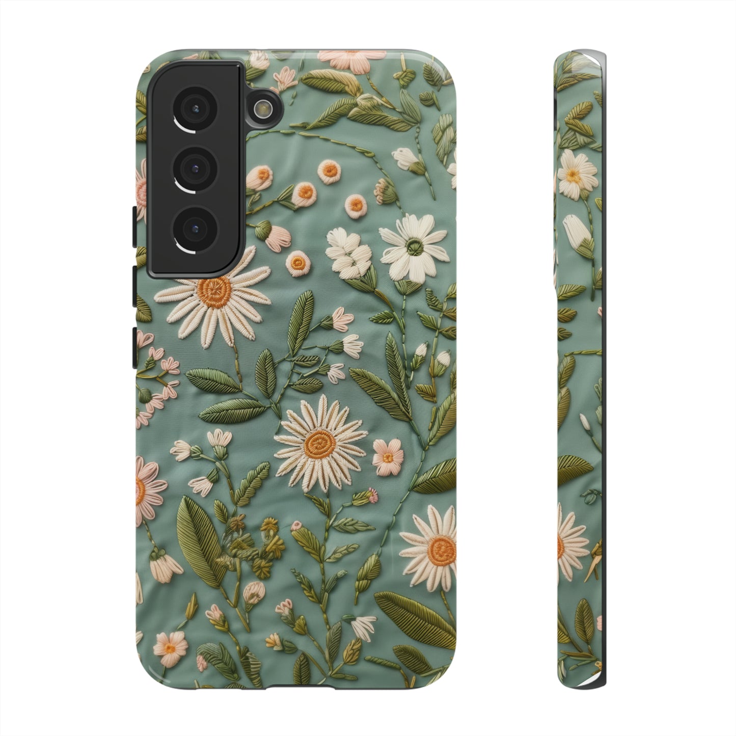 Custodia per telefono Serene Daisy Garden, cover dal design floreale Spring Bloom per smartphone, custodie per telefoni resistenti 