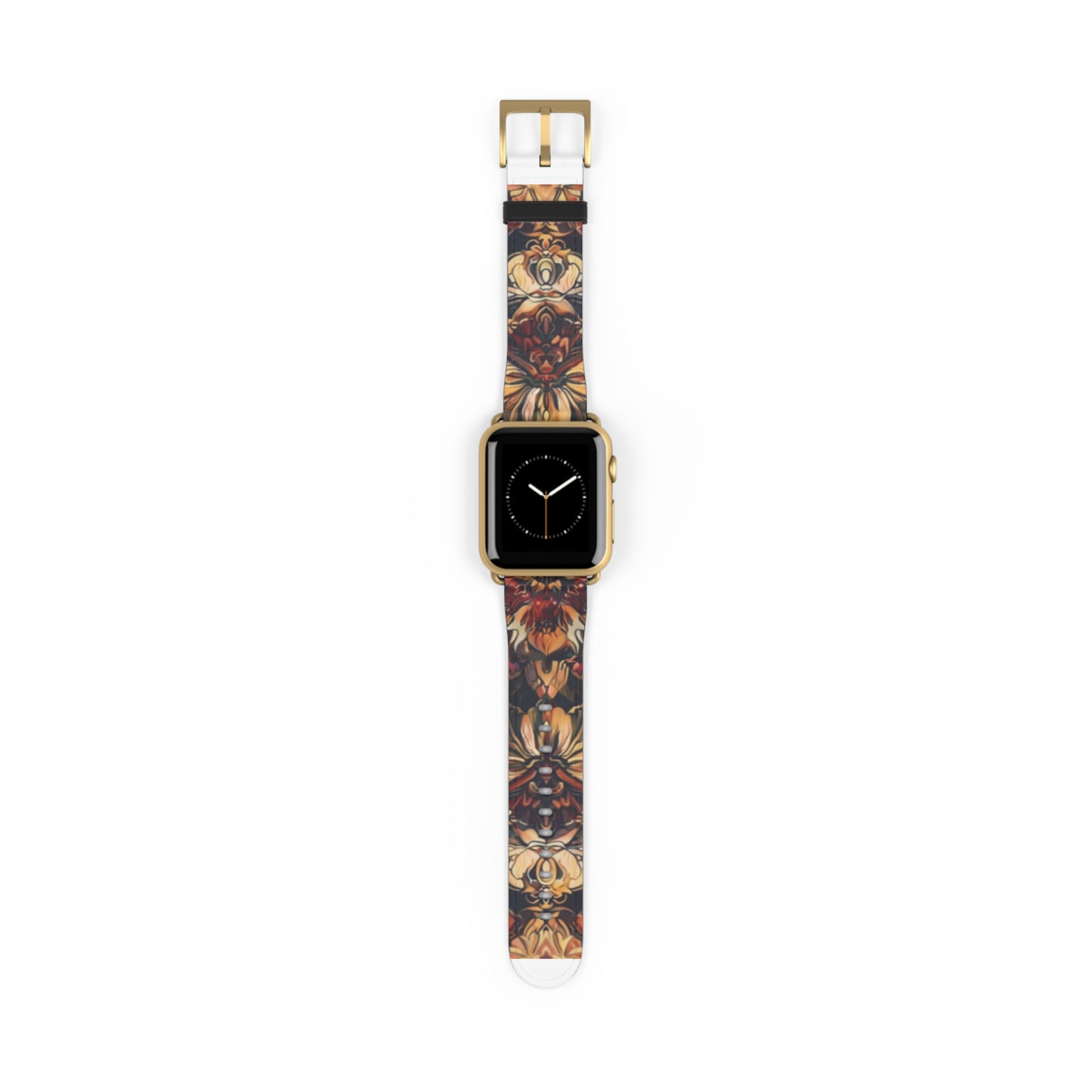 Renaissance Art Inspired Apple Watch Band, Classic Floral Tapestry Design, Elegant Accessory for Art Historians and Aficionados. Apple Watch Band Apple Watch Straps For Series 4 5 6 7 8 9 ULTRA SE 38/40/41mm & 42/44/45mm Vegan Faux Leather Band