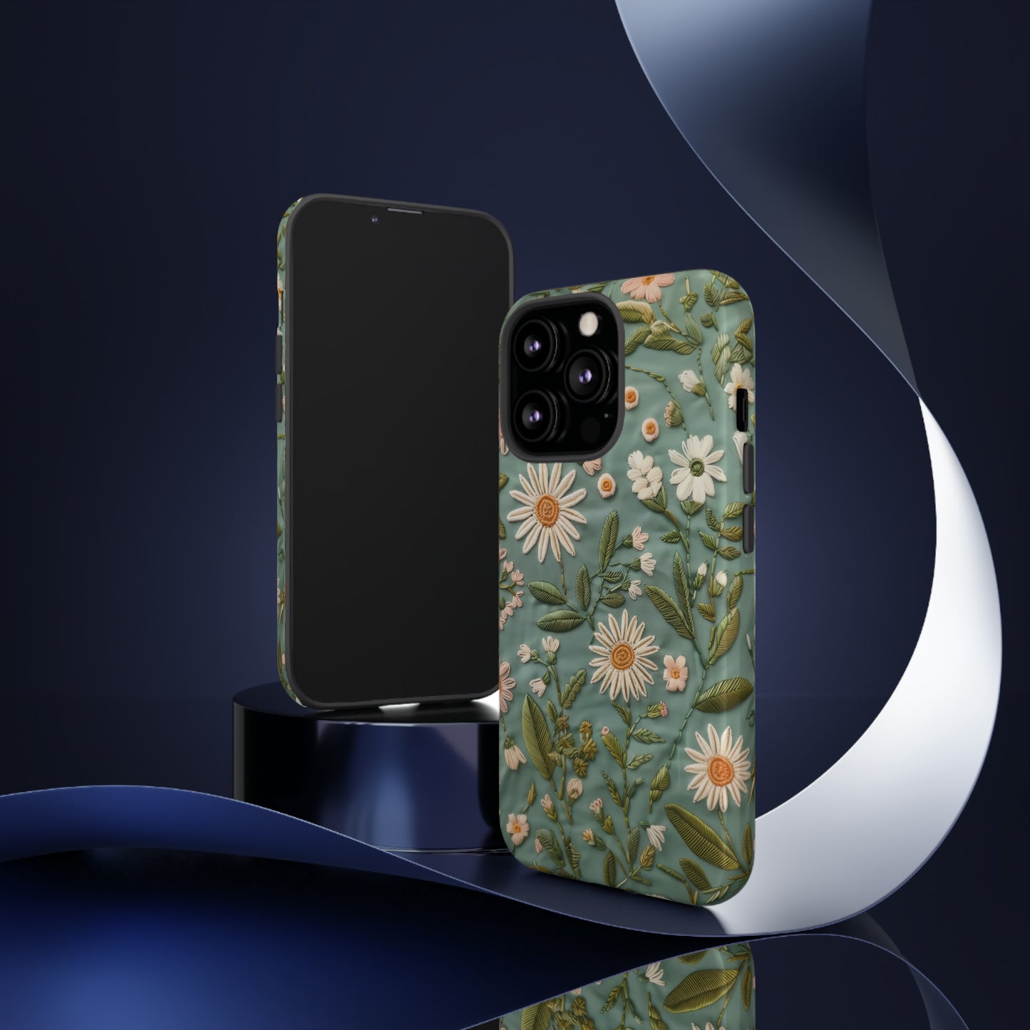 Custodia per telefono Serene Daisy Garden, cover dal design floreale Spring Bloom per smartphone, custodie per telefoni resistenti 