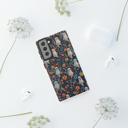 iPhone-Hülle mit floralem Geistermotiv, einzigartiges gruseliges Design, bezaubernde Schutzhülle, robuste Hüllen