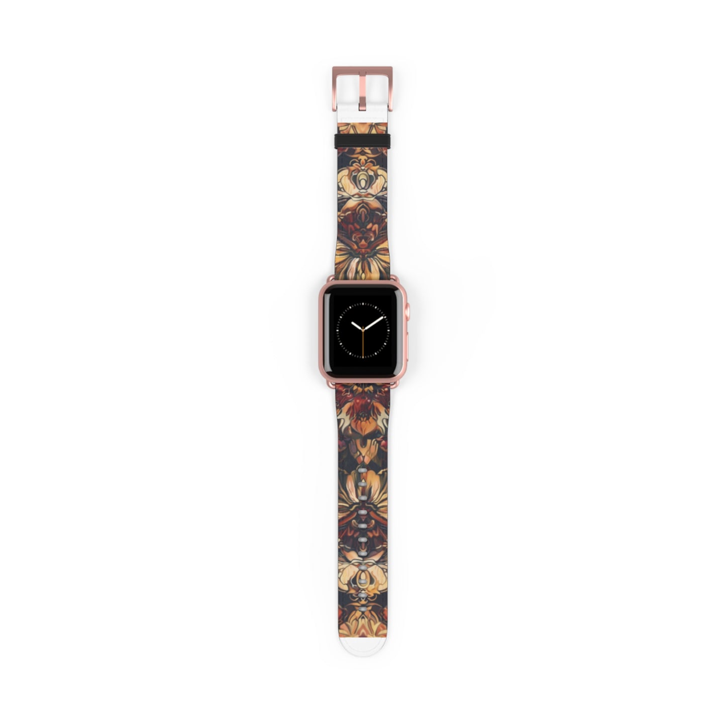 Renaissance Art Inspired Apple Watch Band, Classic Floral Tapestry Design, Elegant Accessory for Art Historians and Aficionados. Apple Watch Band Apple Watch Straps For Series 4 5 6 7 8 9 ULTRA SE 38/40/41mm & 42/44/45mm Vegan Faux Leather Band