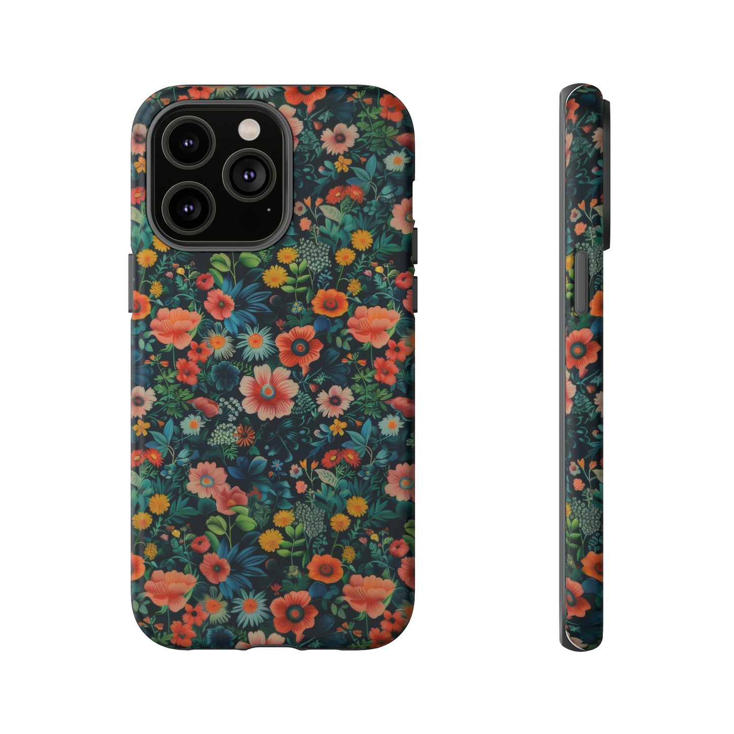 Custodia per iPhone Prato vibrante, esplosione floreale colorata, cover per telefono resistente ed elegante, custodie per telefono resistenti