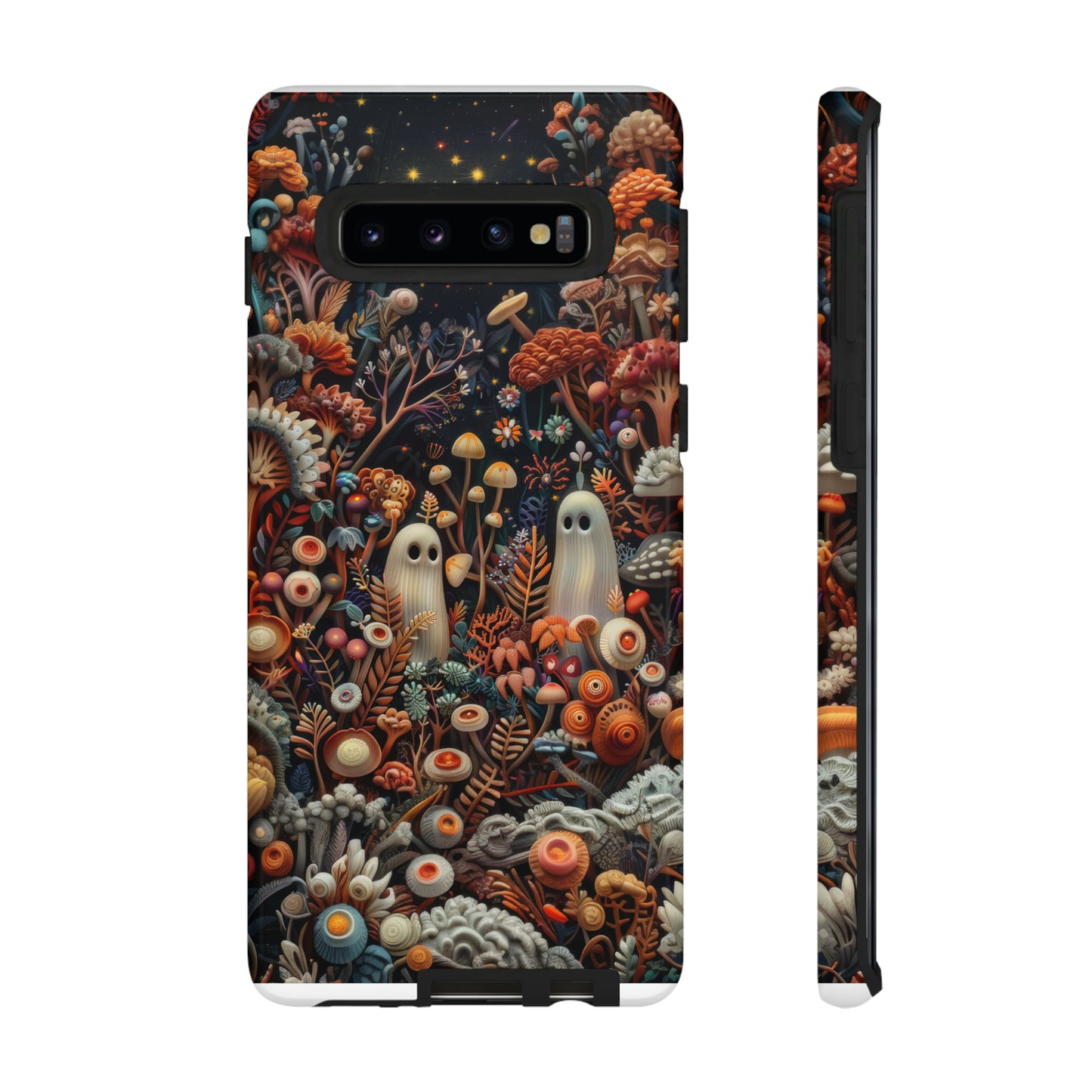 Cosmic Fantasy iPhone Hülle, Pilz-Design mit Weltraum-Motiv, Schutzhülle mit galaktischem Charme, Robuste Handyhüllen