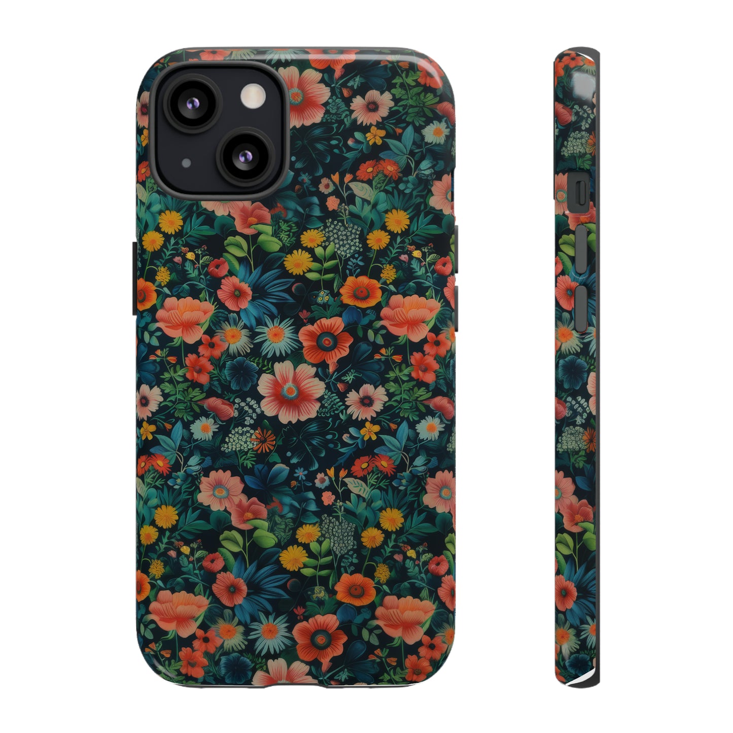 Custodia per iPhone Prato vibrante, esplosione floreale colorata, cover per telefono resistente ed elegante, custodie per telefono resistenti