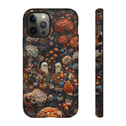 Zauberhafte Wald iPhone Hülle, Mystisches Pilz &amp; Laub Design, Zauberhafte Schutzhülle, Robuste Handyhüllen