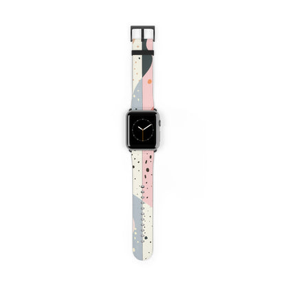 Minimalist Pastel Apple Watch Strap, Soft Color Block Design Band, Chic and Simplistic Accessory for Everyday Elegance. Apple Watch Band Apple Watch Straps For Series 4 5 6 7 8 9 ULTRA SE 38/40/41mm & 42/44/45mm Vegan Faux Leather Band