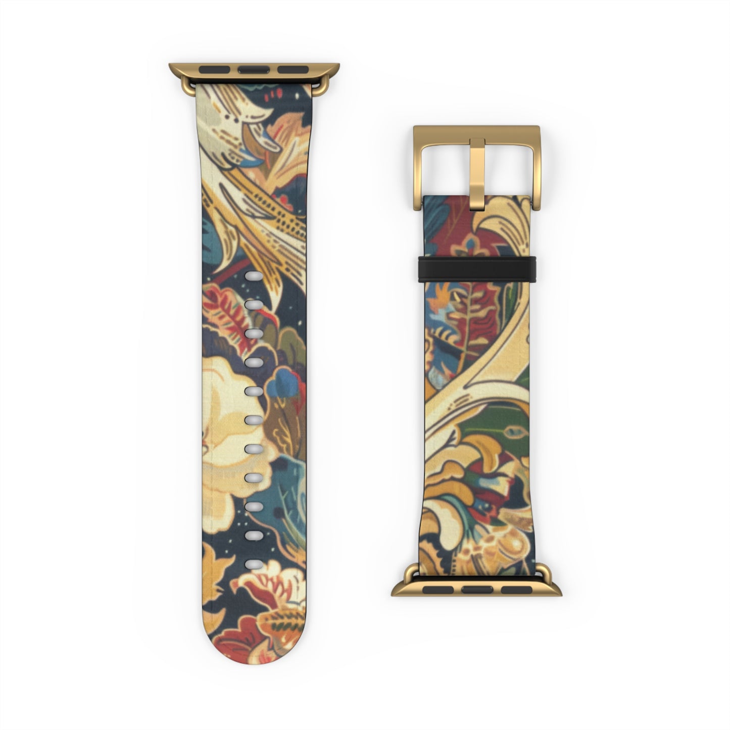 Renaissance Revival Apple Watch Strap, Luxurious Tapestry Style Band, Classic Artwork Accessory for the Fashion Connoisseur. Apple Watch Band Apple Watch Straps For Series 4 5 6 7 8 9 ULTRA SE 38/40/41mm & 42/44/45mm Vegan Faux Leather Band