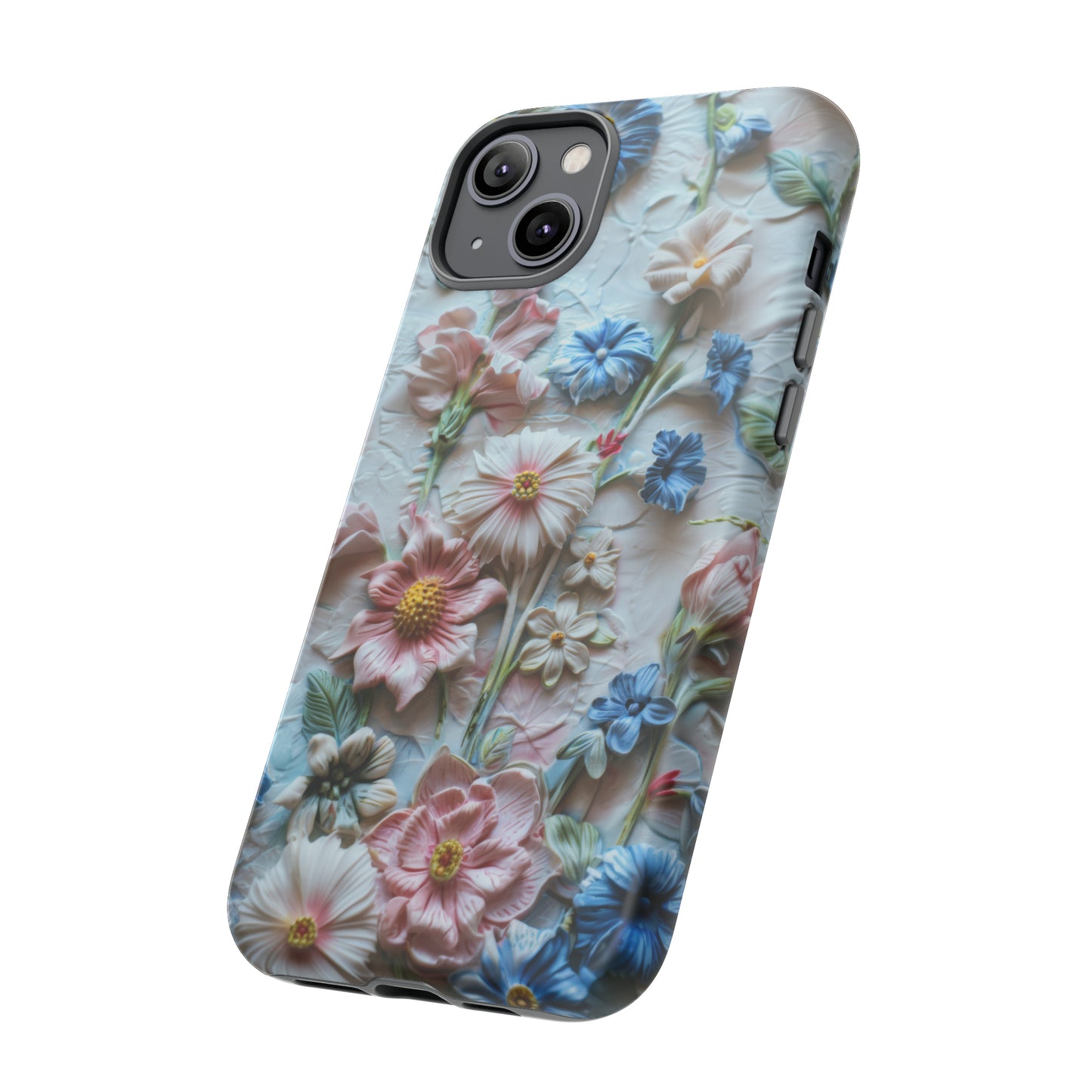 Florale Handyhülle, 3D Blumentextur Handyhülle, Schützendes &amp; stylisches Smartphone Accessoire, Robuste Handyhüllen 