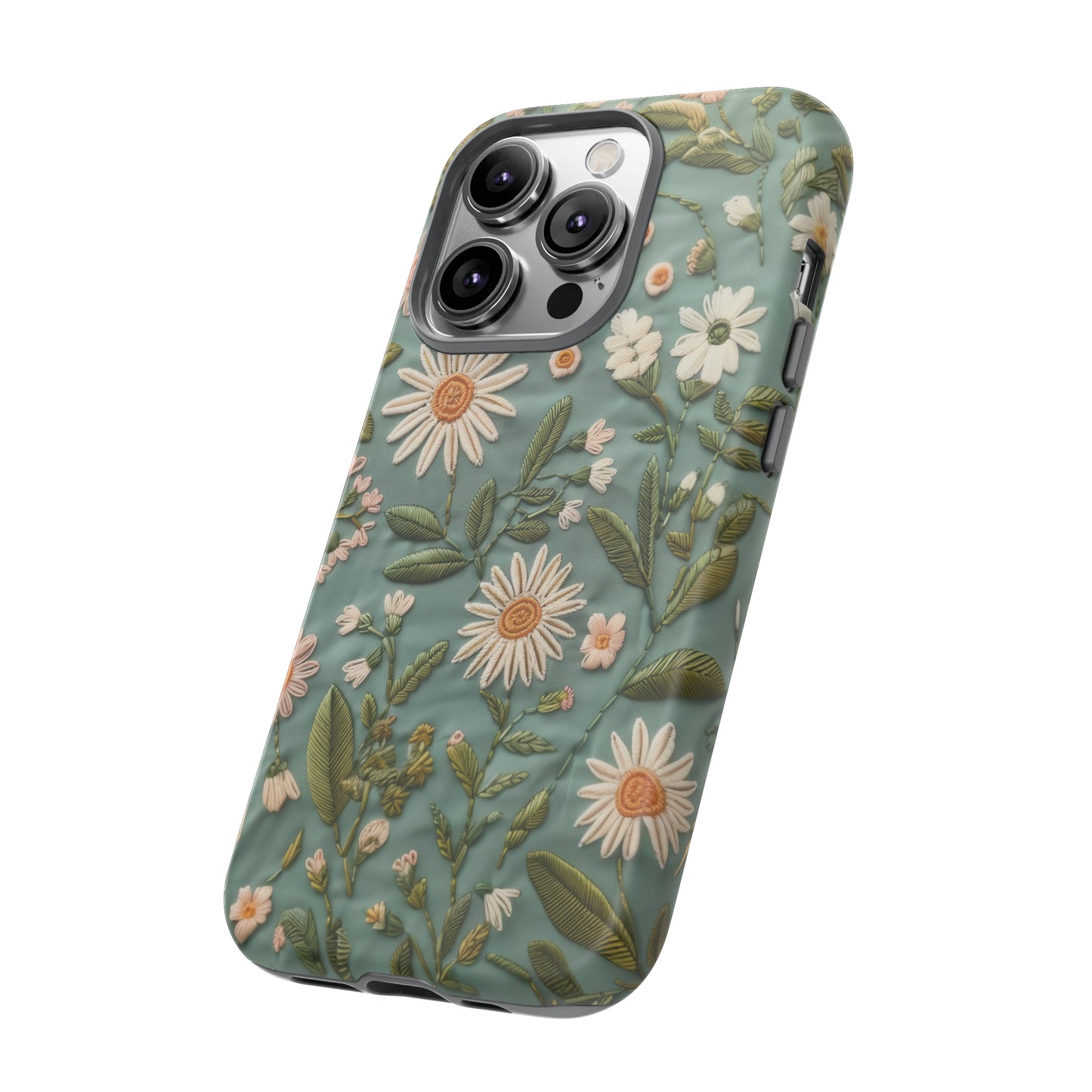 Custodia per telefono Serene Daisy Garden, cover dal design floreale Spring Bloom per smartphone, custodie per telefoni resistenti 