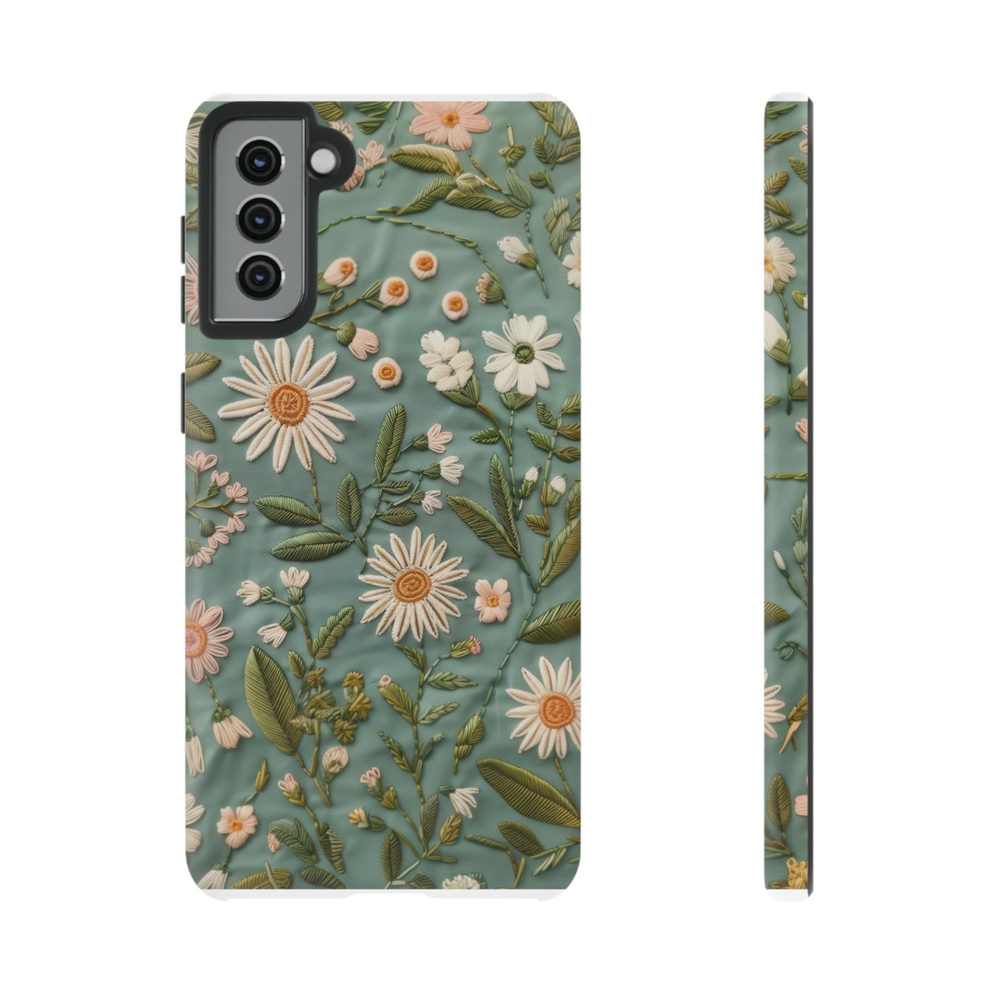 Custodia per telefono Serene Daisy Garden, cover dal design floreale Spring Bloom per smartphone, custodie per telefoni resistenti 