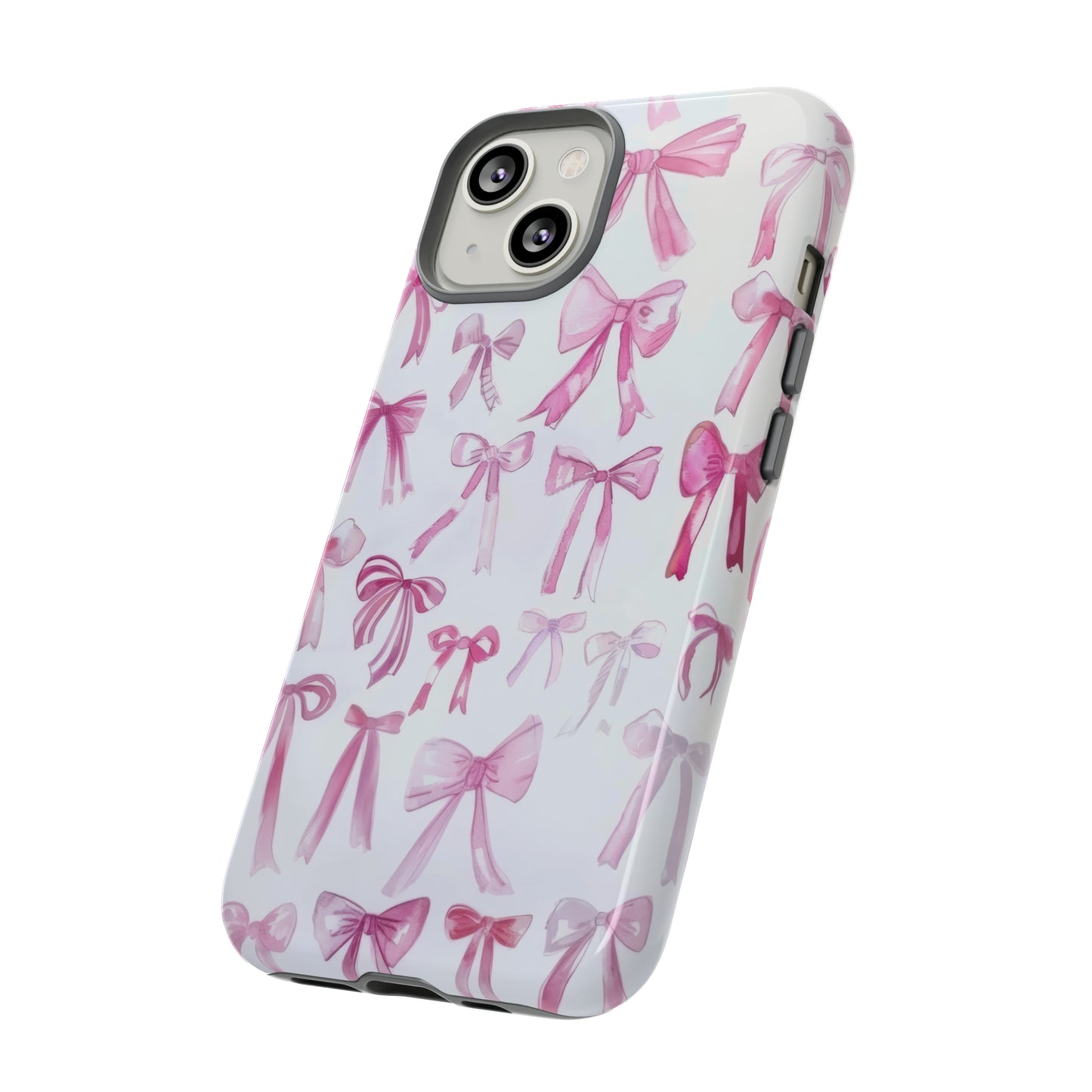 Pretty Pink Bows Phone Case, Feminine Ribbon Design Cover for Smartphones, Charming Accessory, Tough Phone Cases