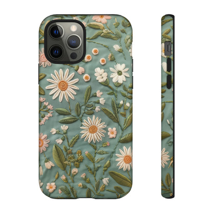 Custodia per telefono Serene Daisy Garden, cover dal design floreale Spring Bloom per smartphone, custodie per telefoni resistenti 