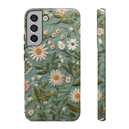 Custodia per telefono Serene Daisy Garden, cover dal design floreale Spring Bloom per smartphone, custodie per telefoni resistenti 