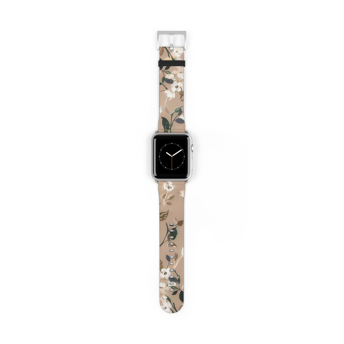 Elegant Botanical Apple Watch Band, Nature-Inspired Watch Accessory, Sophisticated Wearable Art, Chic Gift Idea. Apple Watch Band Apple Watch Straps For Series 4 5 6 7 8 9 ULTRA SE 38/40/41mm & 42/44/45mm Vegan Faux Leather Band