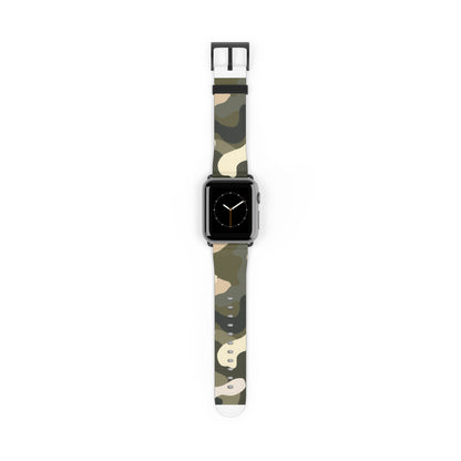 Tactical Camo Apple Watch Band | Military-Style Camouflage Strap | Rugged Outdoor Smartwatch Accessory | Adventure Seeker Wristwear. Apple Watch Band Apple Watch Straps For Series 4 5 6 7 8 9 ULTRA SE 38/40/41mm & 42/44/45mm Vegan Faux Leather Band