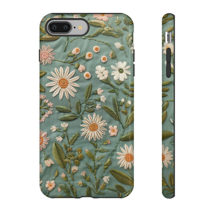 Custodia per telefono Serene Daisy Garden, cover dal design floreale Spring Bloom per smartphone, custodie per telefoni resistenti 