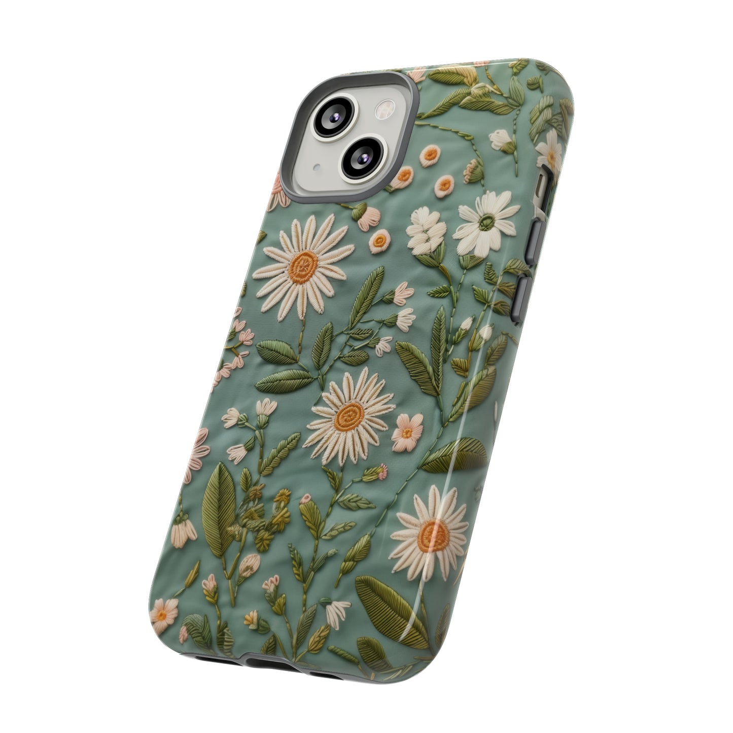 Custodia per telefono Serene Daisy Garden, cover dal design floreale Spring Bloom per smartphone, custodie per telefoni resistenti 