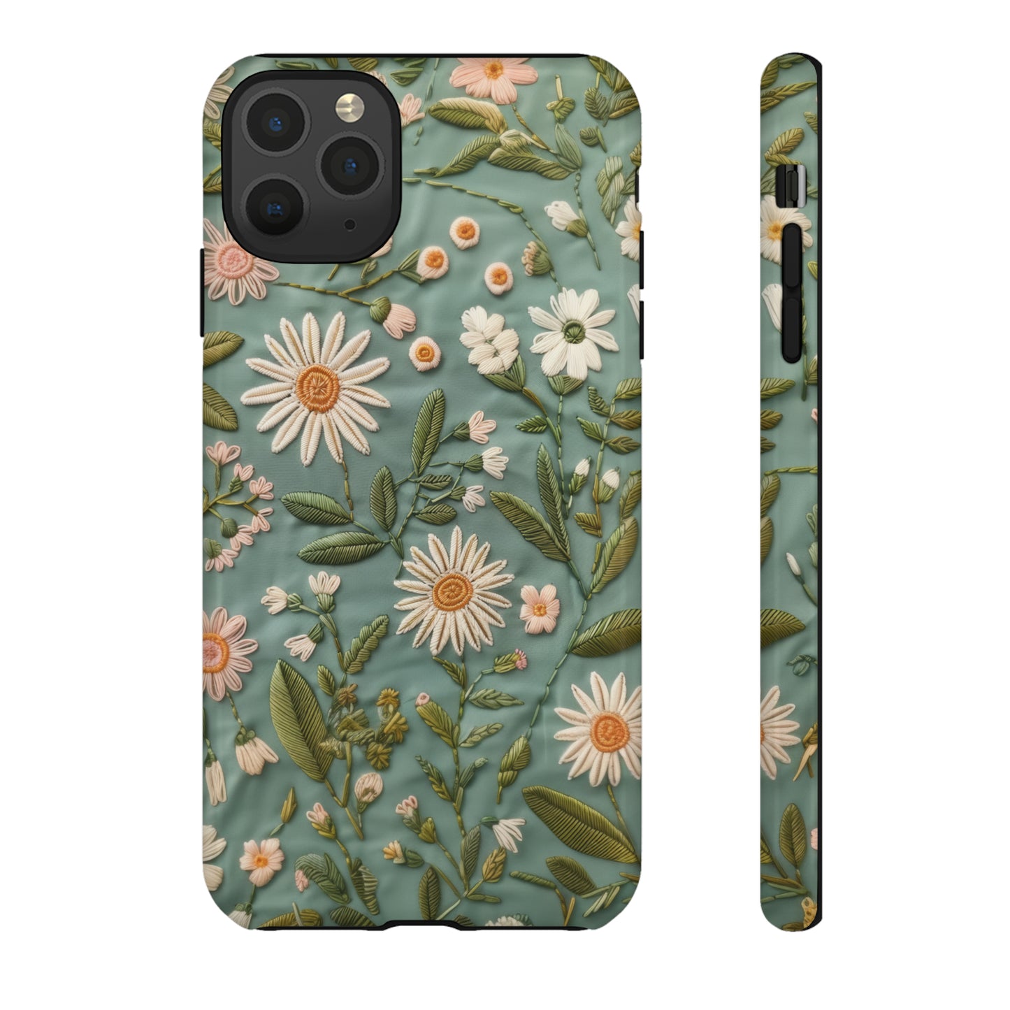 Custodia per telefono Serene Daisy Garden, cover dal design floreale Spring Bloom per smartphone, custodie per telefoni resistenti 