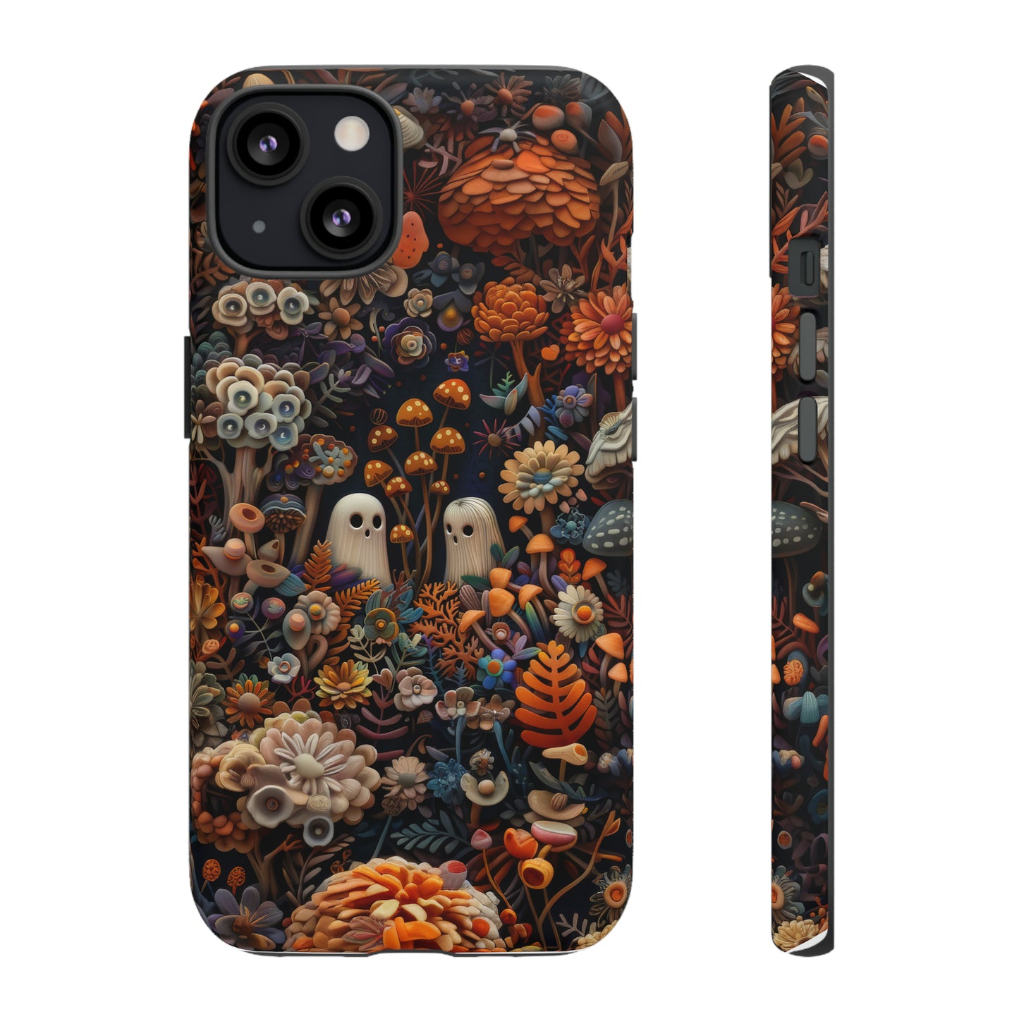 Zauberhafte Wald iPhone Hülle, Mystisches Pilz &amp; Laub Design, Zauberhafte Schutzhülle, Robuste Handyhüllen