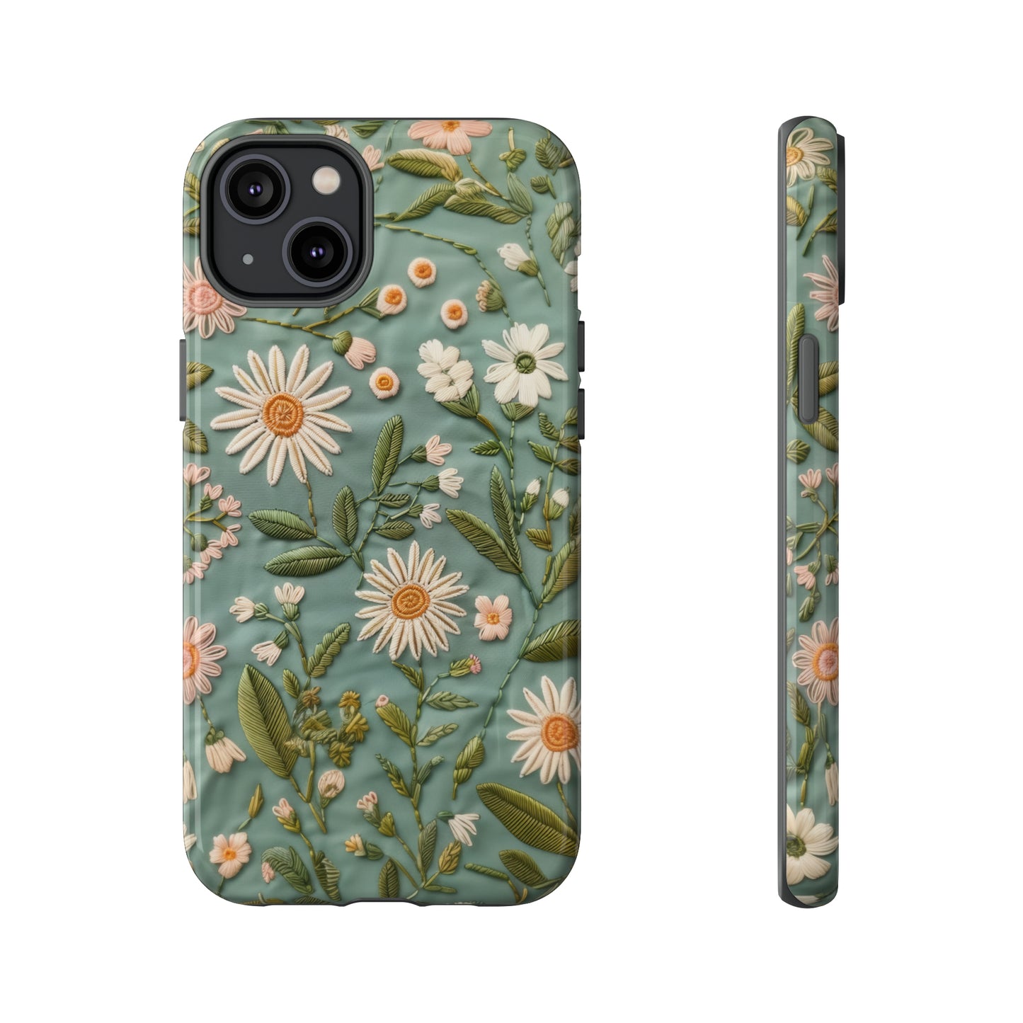 Custodia per telefono Serene Daisy Garden, cover dal design floreale Spring Bloom per smartphone, custodie per telefoni resistenti 