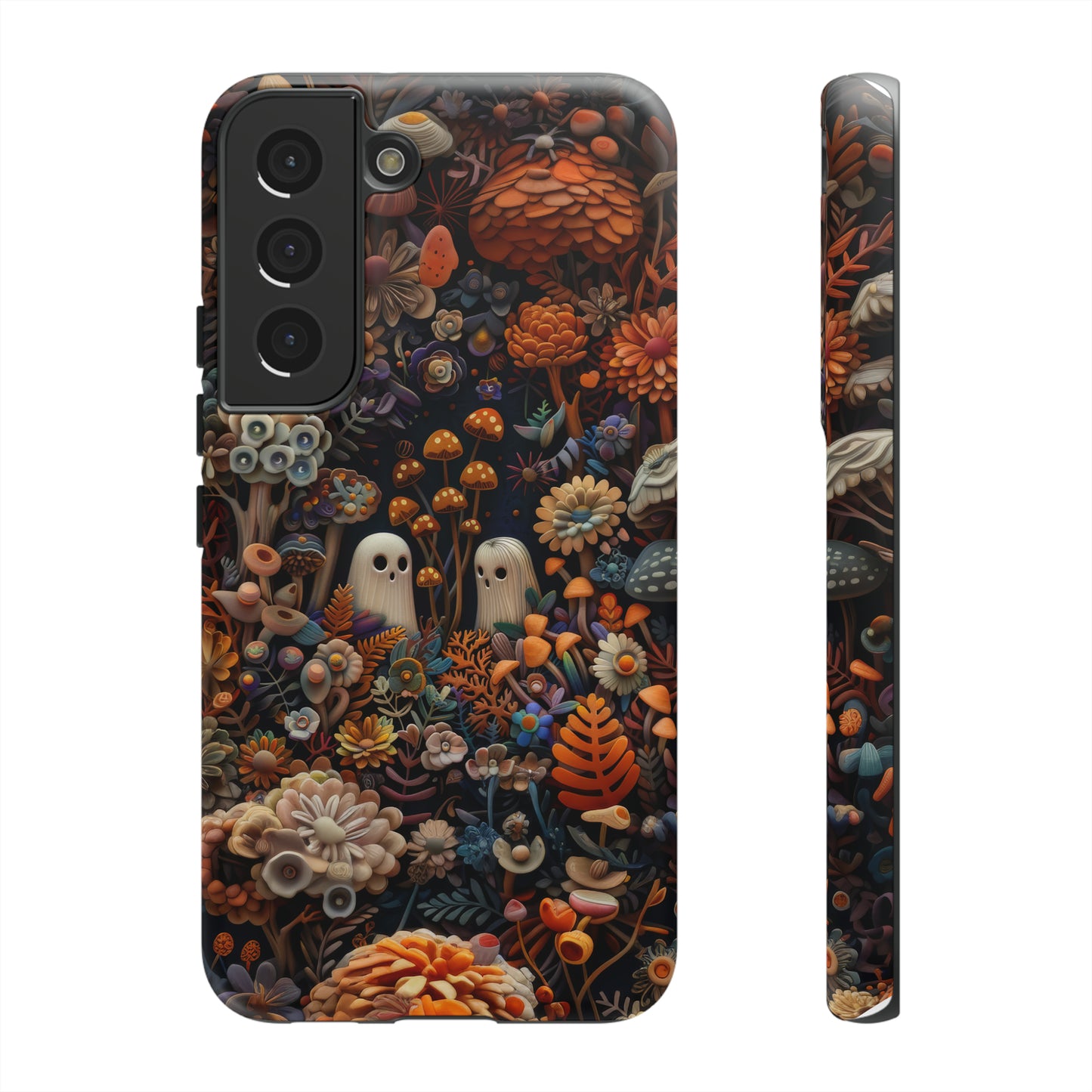 Zauberhafte Wald iPhone Hülle, Mystisches Pilz &amp; Laub Design, Zauberhafte Schutzhülle, Robuste Handyhüllen