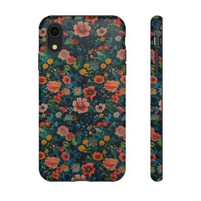 Custodia per iPhone Prato vibrante, esplosione floreale colorata, cover per telefono resistente ed elegante, custodie per telefono resistenti