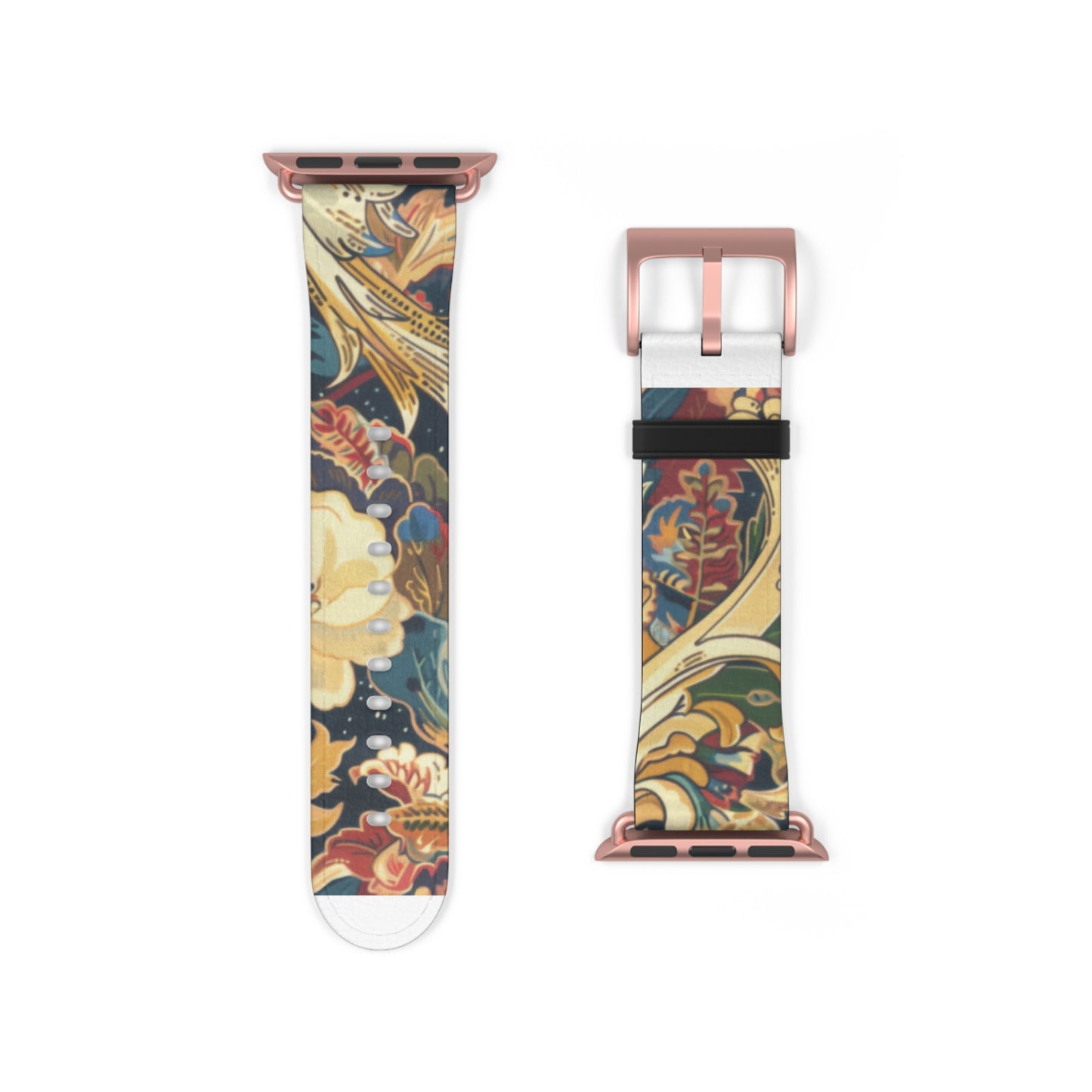 Renaissance Revival Apple Watch Strap, Luxurious Tapestry Style Band, Classic Artwork Accessory for the Fashion Connoisseur. Apple Watch Band Apple Watch Straps For Series 4 5 6 7 8 9 ULTRA SE 38/40/41mm & 42/44/45mm Vegan Faux Leather Band