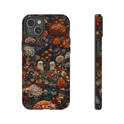 Zauberhafte Wald iPhone Hülle, Mystisches Pilz &amp; Laub Design, Zauberhafte Schutzhülle, Robuste Handyhüllen