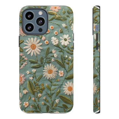 Custodia per telefono Serene Daisy Garden, cover dal design floreale Spring Bloom per smartphone, custodie per telefoni resistenti 