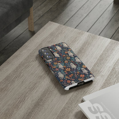 iPhone-Hülle mit floralem Geistermotiv, einzigartiges gruseliges Design, bezaubernde Schutzhülle, robuste Hüllen