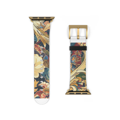 Renaissance Revival Apple Watch Strap, Luxurious Tapestry Style Band, Classic Artwork Accessory for the Fashion Connoisseur. Apple Watch Band Apple Watch Straps For Series 4 5 6 7 8 9 ULTRA SE 38/40/41mm & 42/44/45mm Vegan Faux Leather Band