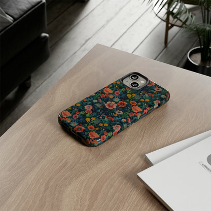 Custodia per iPhone Prato vibrante, esplosione floreale colorata, cover per telefono resistente ed elegante, custodie per telefono resistenti