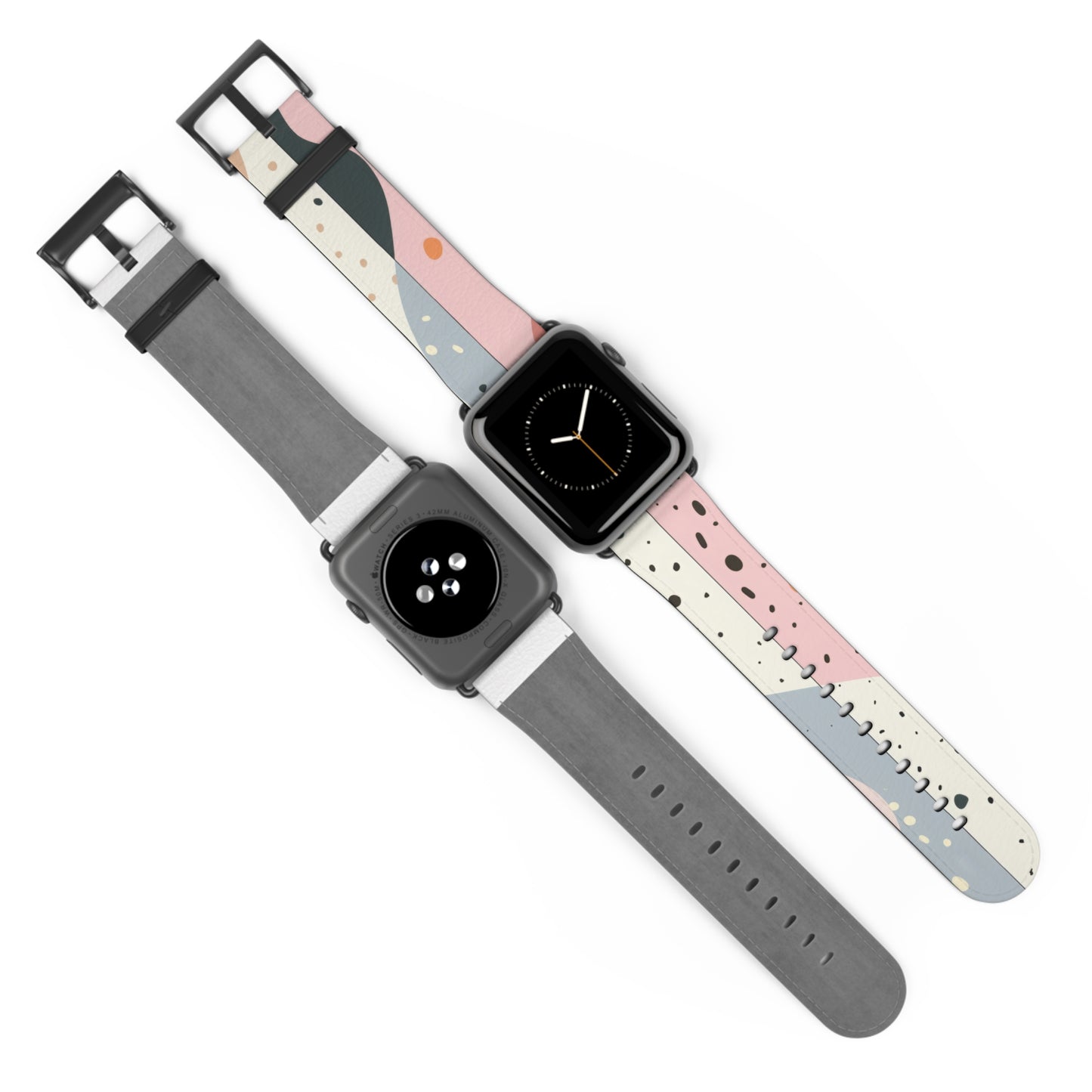 Minimalist Pastel Apple Watch Strap, Soft Color Block Design Band, Chic and Simplistic Accessory for Everyday Elegance. Apple Watch Band Apple Watch Straps For Series 4 5 6 7 8 9 ULTRA SE 38/40/41mm & 42/44/45mm Vegan Faux Leather Band