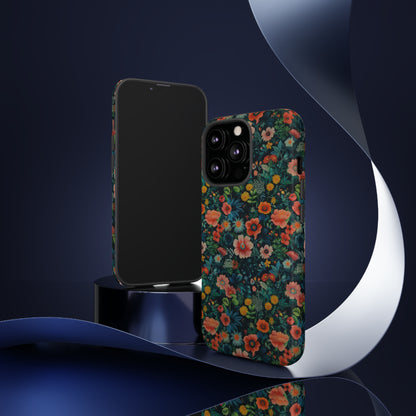 Custodia per iPhone Prato vibrante, esplosione floreale colorata, cover per telefono resistente ed elegante, custodie per telefono resistenti