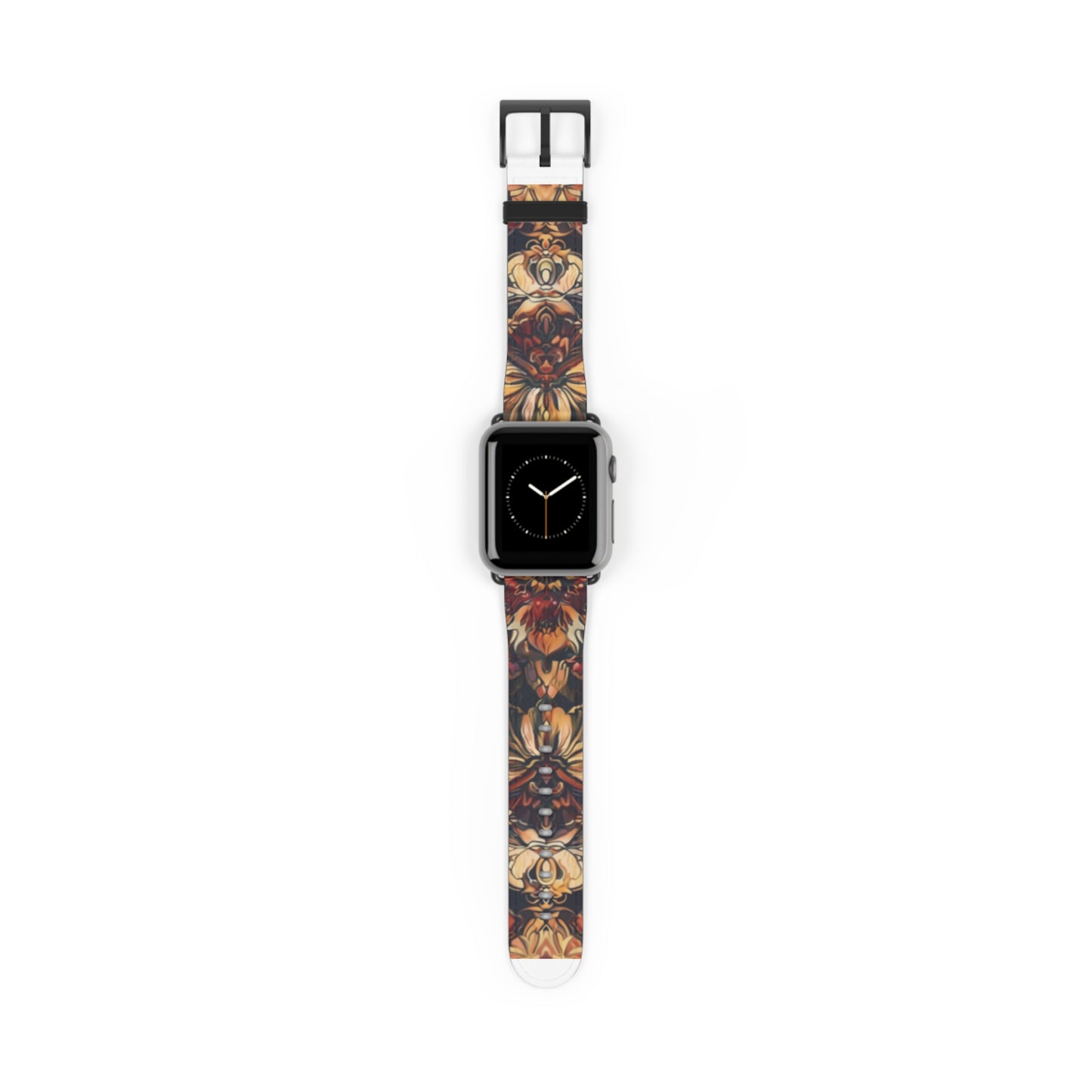 Renaissance Art Inspired Apple Watch Band, Classic Floral Tapestry Design, Elegant Accessory for Art Historians and Aficionados. Apple Watch Band Apple Watch Straps For Series 4 5 6 7 8 9 ULTRA SE 38/40/41mm & 42/44/45mm Vegan Faux Leather Band