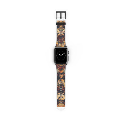 Renaissance Art Inspired Apple Watch Band, Classic Floral Tapestry Design, Elegant Accessory for Art Historians and Aficionados. Apple Watch Band Apple Watch Straps For Series 4 5 6 7 8 9 ULTRA SE 38/40/41mm & 42/44/45mm Vegan Faux Leather Band