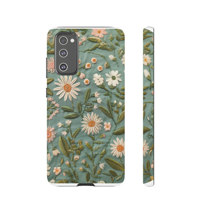 Custodia per telefono Serene Daisy Garden, cover dal design floreale Spring Bloom per smartphone, custodie per telefoni resistenti 