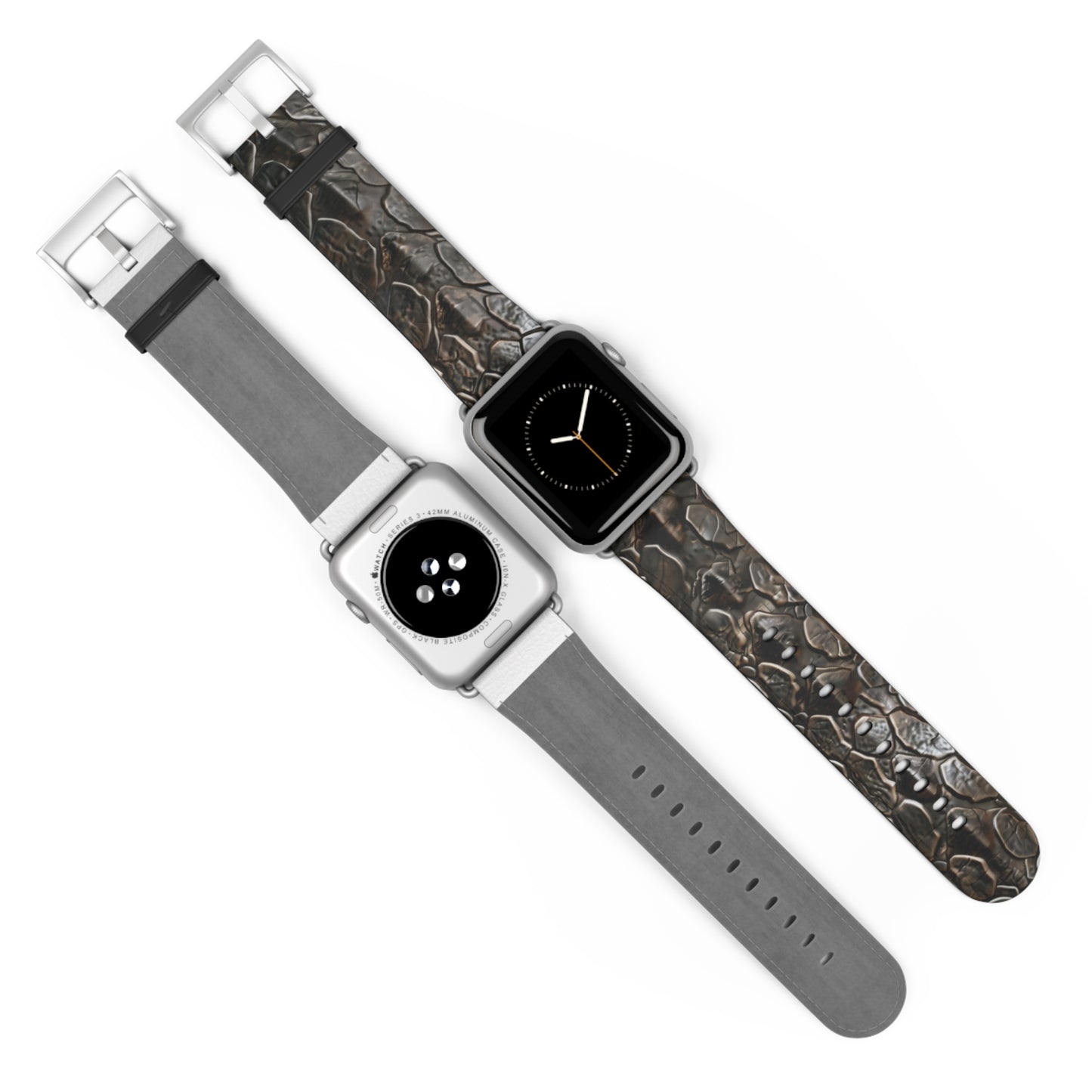 Einzigartiges, von Geoden inspiriertes Apple Watch-Armband | Armband mit künstlerischem Steinmuster. Apple Watch-Armband Apple Watch-Armbänder für Serie 4, 5, 6, 7, 8, 9, ULTRA SE, 38/40/41 mm und 42/44/45 mm, veganes Kunstlederarmband 