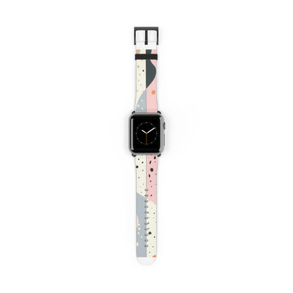 Minimalist Pastel Apple Watch Strap, Soft Color Block Design Band, Chic and Simplistic Accessory for Everyday Elegance. Apple Watch Band Apple Watch Straps For Series 4 5 6 7 8 9 ULTRA SE 38/40/41mm & 42/44/45mm Vegan Faux Leather Band