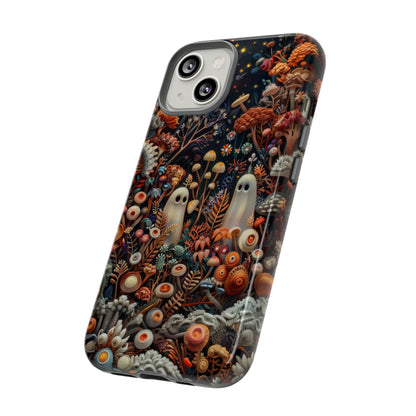 Cosmic Fantasy iPhone Case, Space-Themed Mushroom Design, Protective Cover with Galactic Charm, Tough Phone Cases