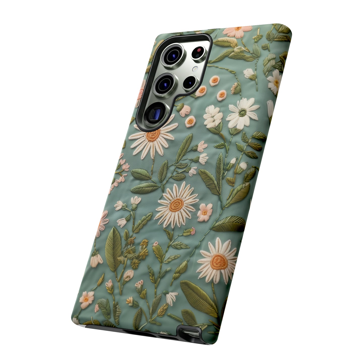 Custodia per telefono Serene Daisy Garden, cover dal design floreale Spring Bloom per smartphone, custodie per telefoni resistenti 