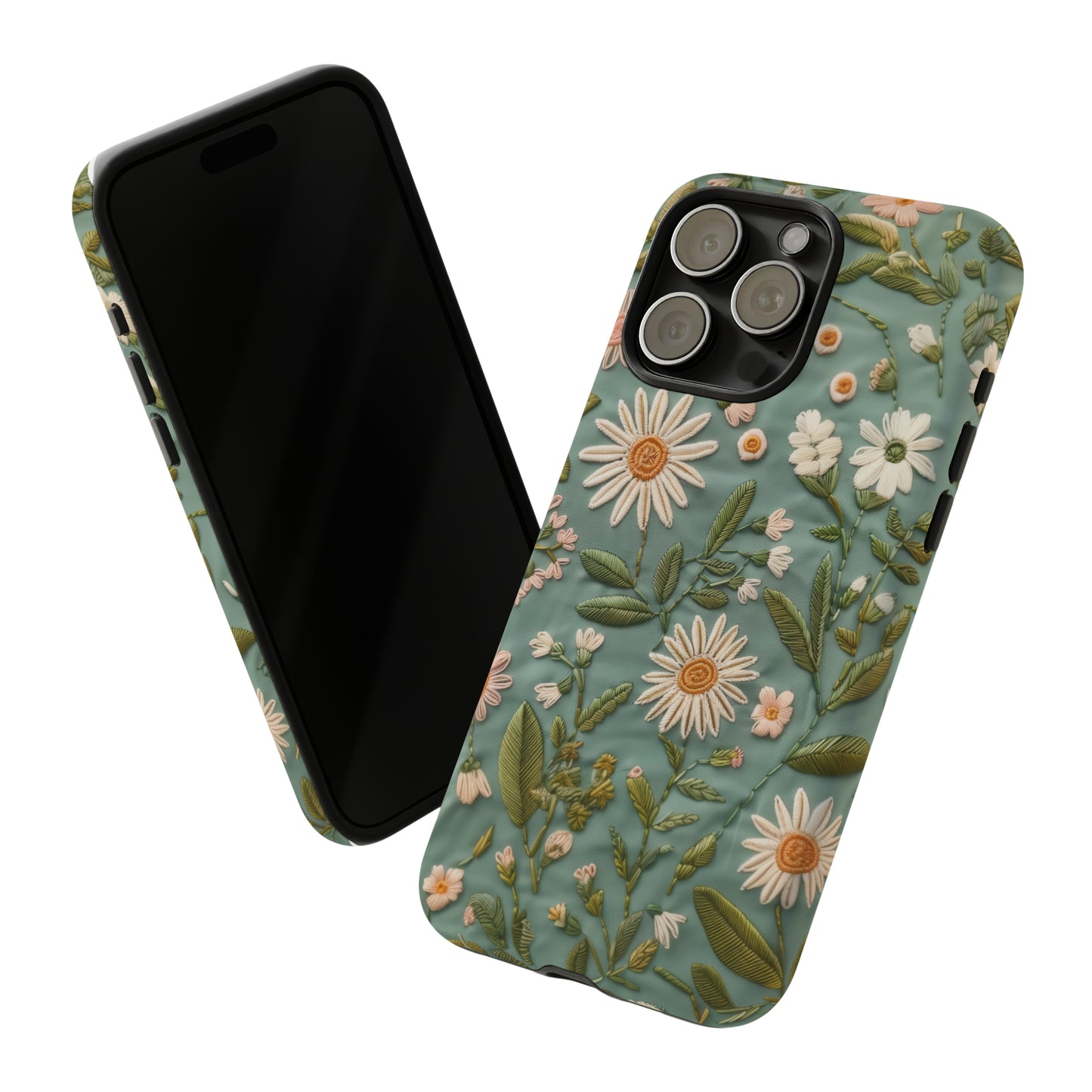 Custodia per telefono Serene Daisy Garden, cover dal design floreale Spring Bloom per smartphone, custodie per telefoni resistenti 