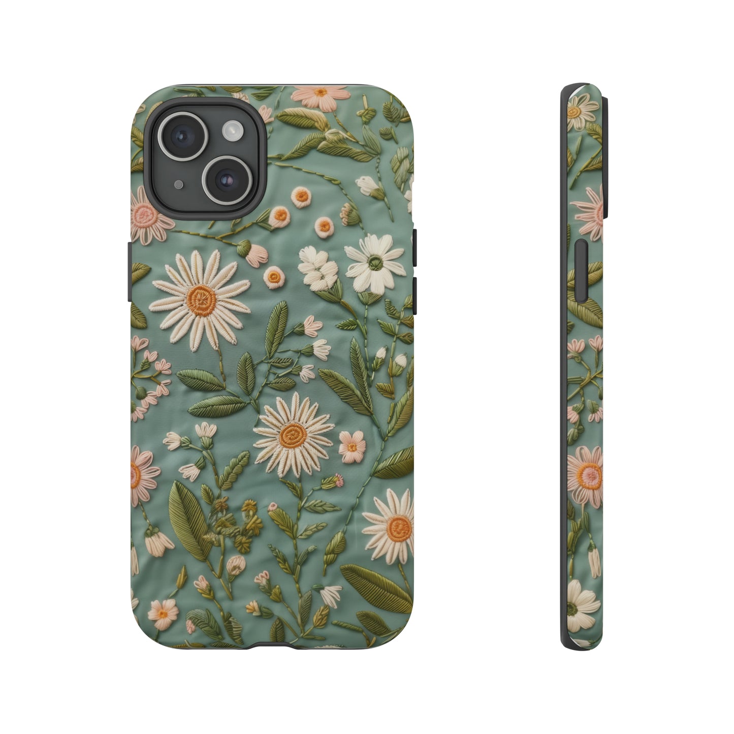 Custodia per telefono Serene Daisy Garden, cover dal design floreale Spring Bloom per smartphone, custodie per telefoni resistenti 