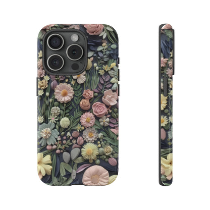 Custodia per iPhone Blossoming Abundance, design floreale vintage, cover per smartphone chic e protettiva, custodie per telefoni resistenti