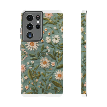 Custodia per telefono Serene Daisy Garden, cover dal design floreale Spring Bloom per smartphone, custodie per telefoni resistenti 