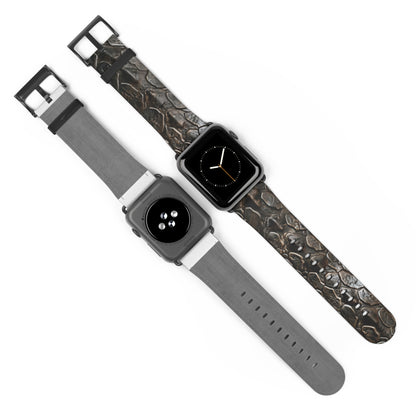 Einzigartiges, von Geoden inspiriertes Apple Watch-Armband | Armband mit künstlerischem Steinmuster. Apple Watch-Armband Apple Watch-Armbänder für Serie 4, 5, 6, 7, 8, 9, ULTRA SE, 38/40/41 mm und 42/44/45 mm, veganes Kunstlederarmband 