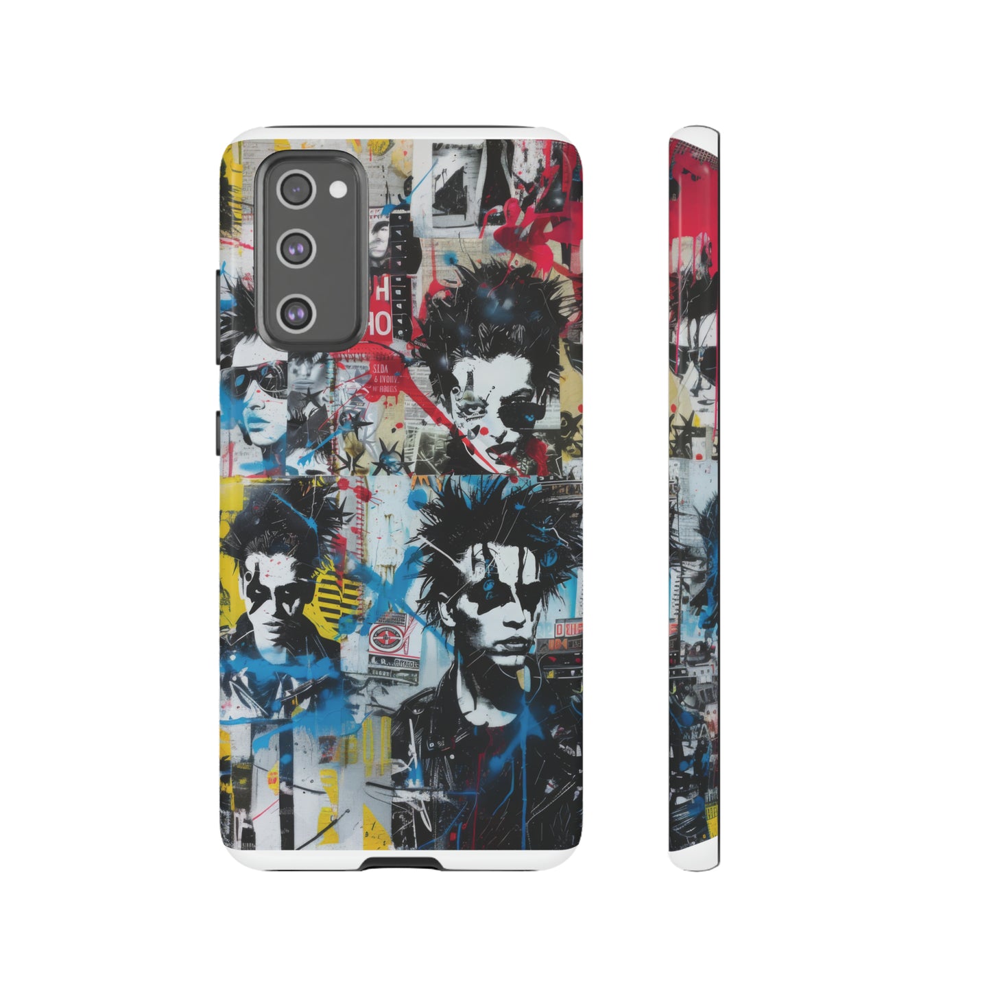 Urban Punk Graffiti Art Phone Case, Durable Protective Cover for Latest Models, Eye-Catching Street Style Accessory, Tough Cases