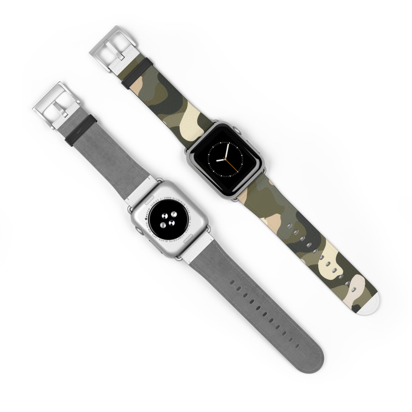 Tactical Camo Apple Watch Band | Military-Style Camouflage Strap | Rugged Outdoor Smartwatch Accessory | Adventure Seeker Wristwear. Apple Watch Band Apple Watch Straps For Series 4 5 6 7 8 9 ULTRA SE 38/40/41mm & 42/44/45mm Vegan Faux Leather Band