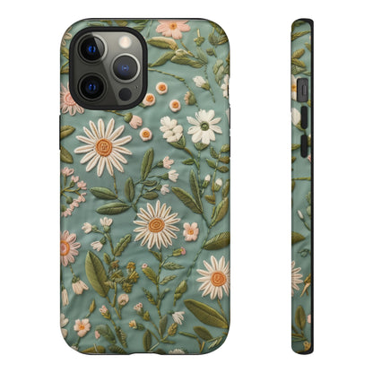 Custodia per telefono Serene Daisy Garden, cover dal design floreale Spring Bloom per smartphone, custodie per telefoni resistenti 