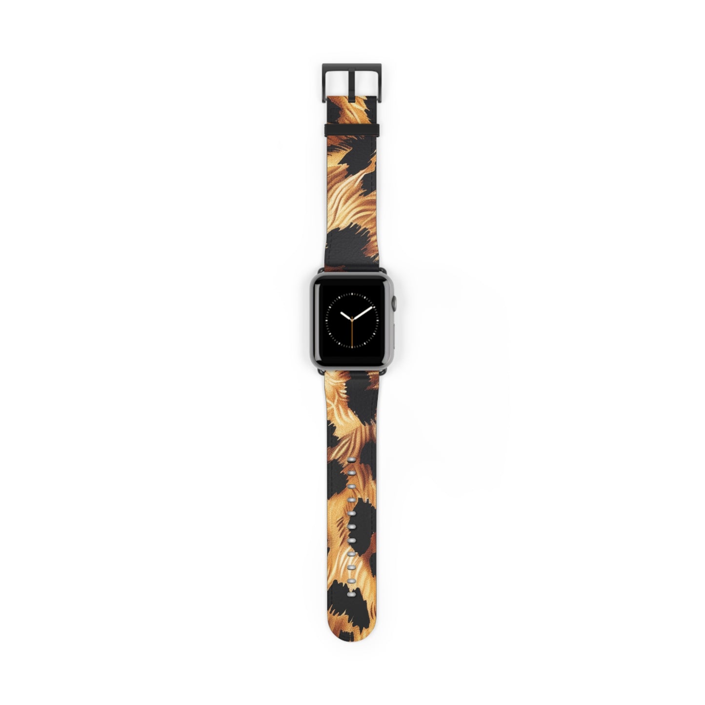 Chic Leopard Print Apple Watch Band, Classic Animal Spotted Pattern, Exotic Fashion Smartwatch Accessory. Apple Watch Band Apple Watch Straps For Series 4 5 6 7 8 9 ULTRA SE 38/40/41mm & 42/44/45mm Vegan Faux Leather Band